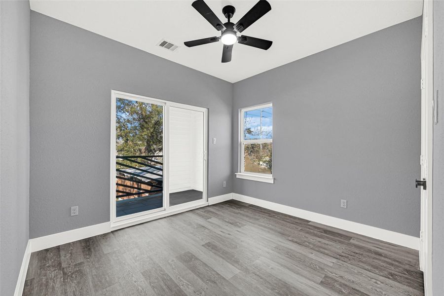 Room #3 with access to rear balcony