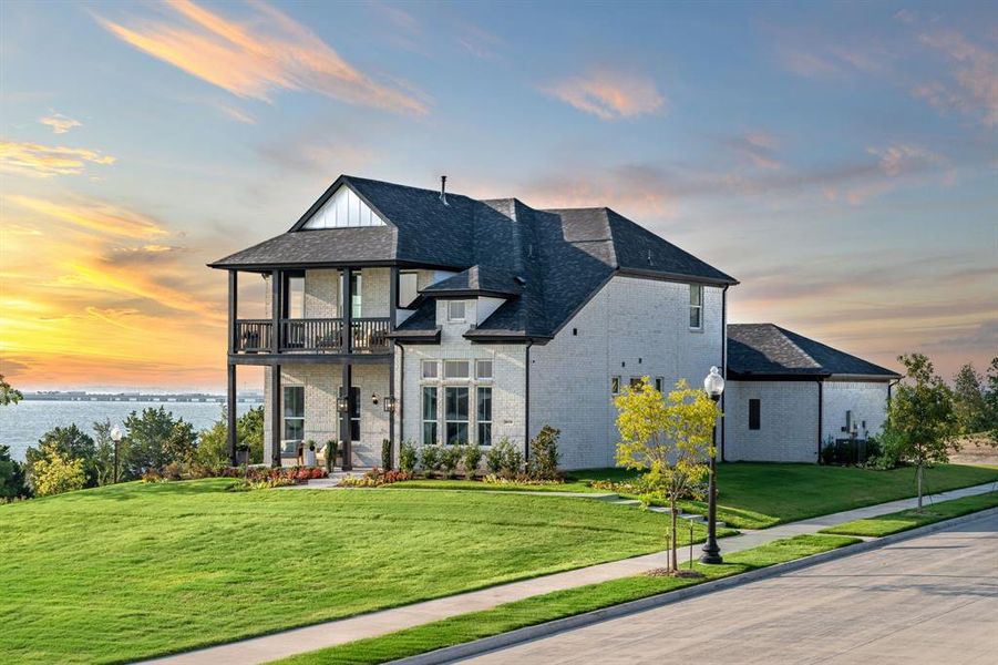 Front exterior of a new home in , Rowlett, TX, highlighting curb appeal (Image 1). Front exterior of a new home in , Rowlett, TX, highlighting curb appeal (Image 1).