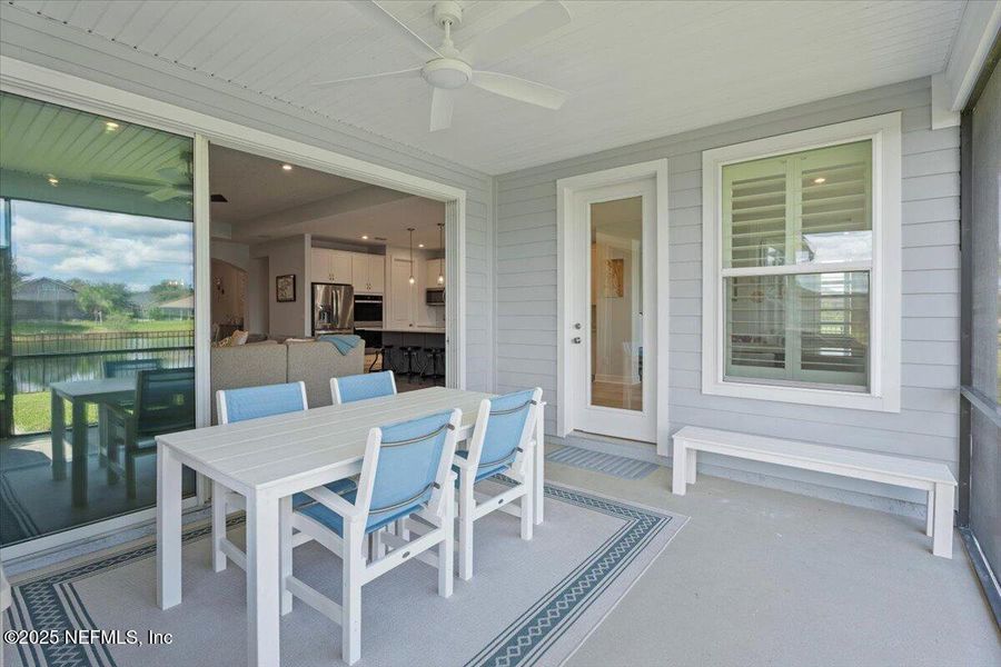 Exterior details and patio area of a home in Trailmark - Phase 6, St. Augustine (Image 1). Exterior details and patio area of a home in Trailmark - Phase 6, St. Augustine (Image 1).