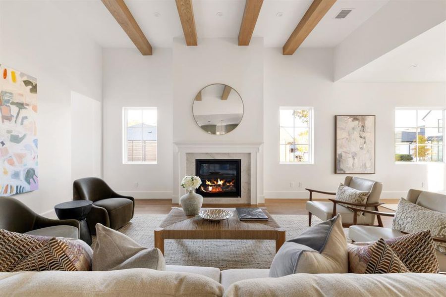 Furnished interior view inside a new home in , Dallas (Image 25). Furnished interior view inside a new home in , Dallas (Image 25).