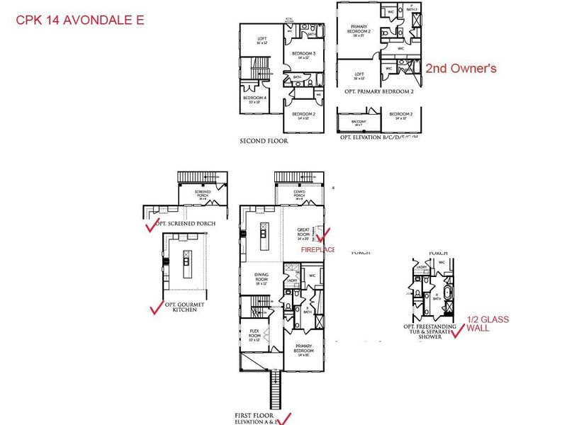 2D floor plan layout of this home in Central Park, James Island, SC (Image 5).