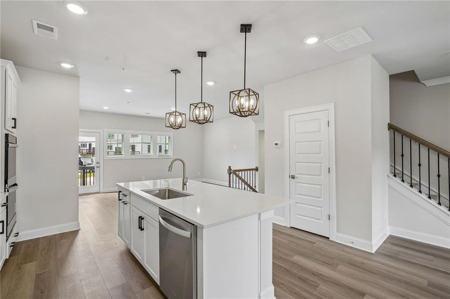 Furnished interior view inside a new home in Hemingway - Highland Series, Cumming (Image 14). Furnished interior view inside a new home in Hemingway - Highland Series, Cumming (Image 14).