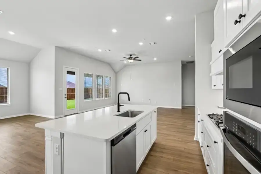 Furnished interior view inside a new home in Tinsley Meadows, Van Alstyne (Image 9).