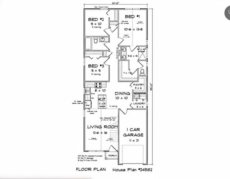 2D floor plan layout of this home in , Maggie Valley, NC (Image 4).