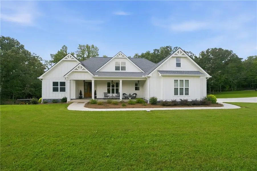 Front exterior of a new home in , Dawsonville, GA, highlighting curb appeal (Image 25).
