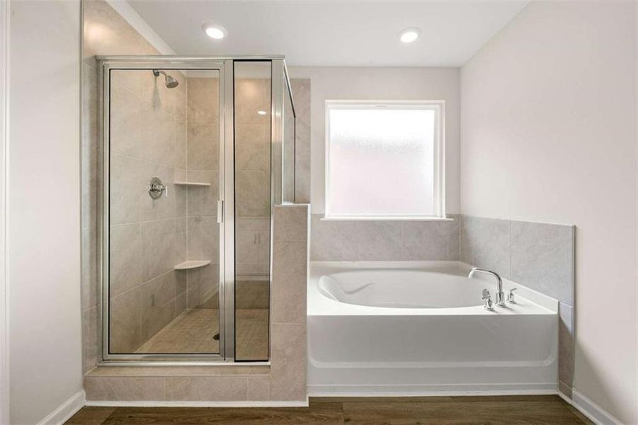 Furnished interior view inside a new home in Creekside at Oxford Park, Fairburn (Image 25).