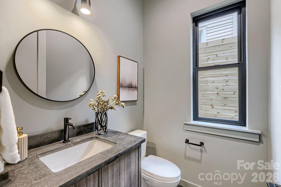 Half bath on main floor