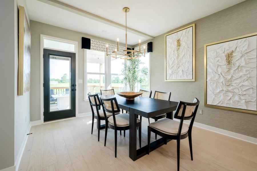 Representative furnished interior of a home built from the Avery by Fischer Homes in Twin Lakes, Hoschton (Image 53).