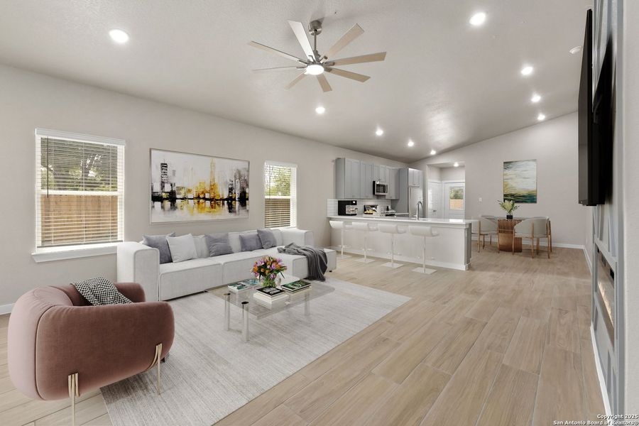 Furnished interior view inside a new home in , San Antonio (Image 5). Furnished interior view inside a new home in , San Antonio (Image 5).