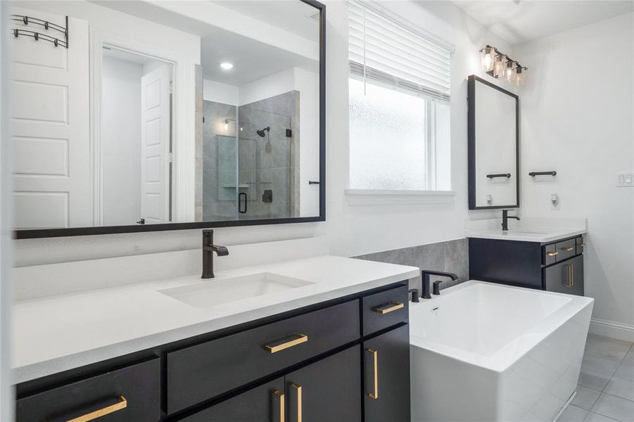 Furnished interior view inside a new home in , Frisco (Image 32).