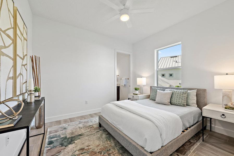 Furnished interior view inside a new home in , Jupiter (Image 13).