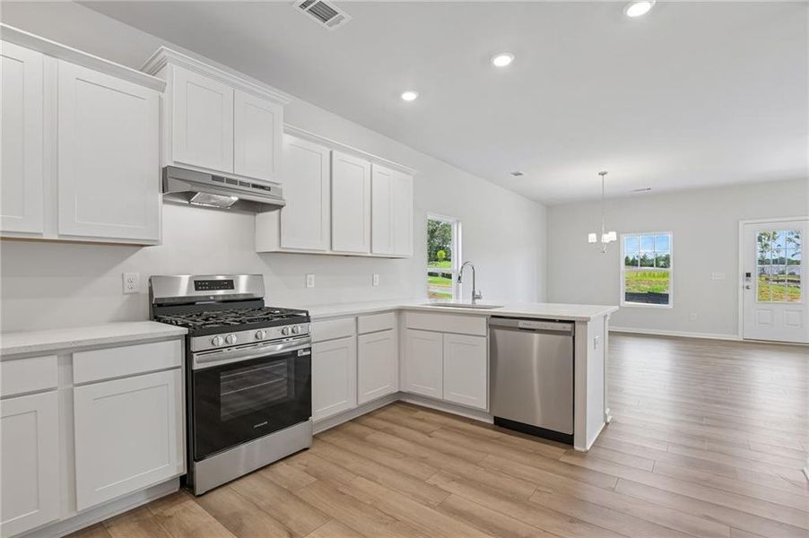 Furnished interior view inside a new home in Magnolia Trace, Flowery Branch (Image 5).