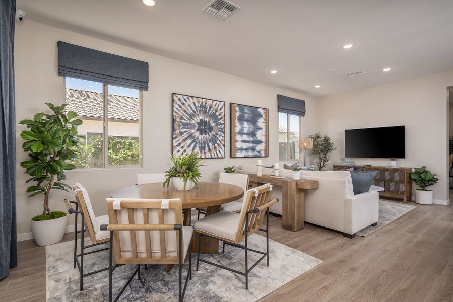 Representative furnished interior of a home built from the Madera 5G by Risewell Homes in Wildera, San Tan Valley (Image 9).