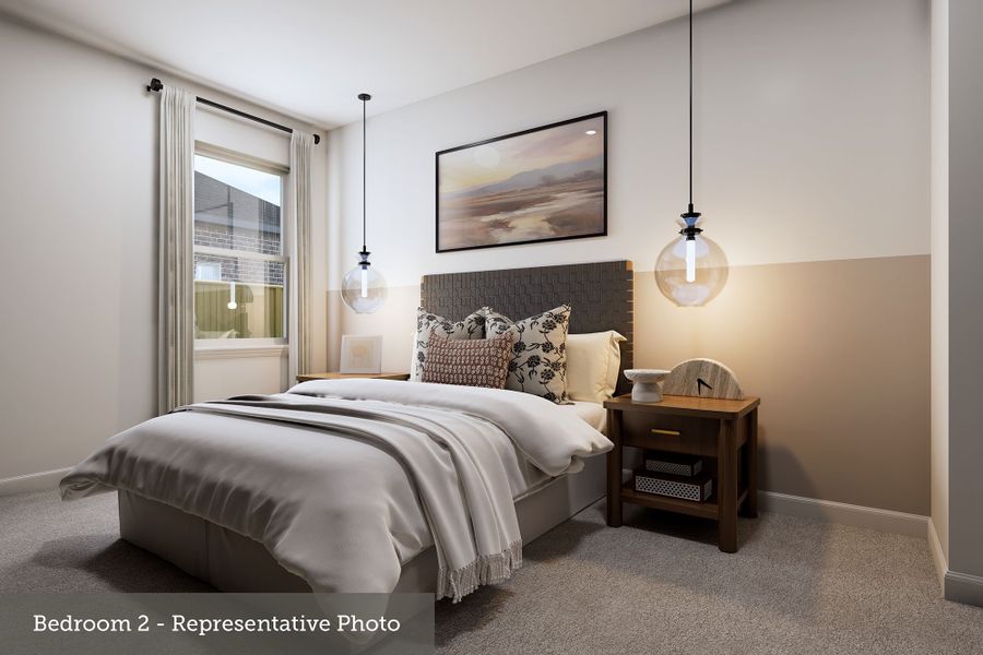 Representative furnished interior of a home built from the The Broadwater by David Weekley Homes in The Preserve at Laurelton – Haven Collection, Green Cove Springs (Image 4).