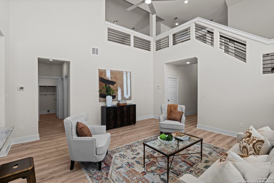 Furnished interior view inside a new home in Hunters Ranch, San Antonio (Image 11). Furnished interior view inside a new home in Hunters Ranch, San Antonio (Image 11).