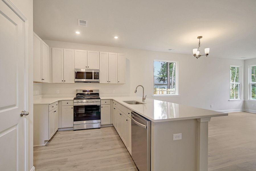 Furnished interior view inside a new home in Founder's Park, Lincolnville (Image 14).