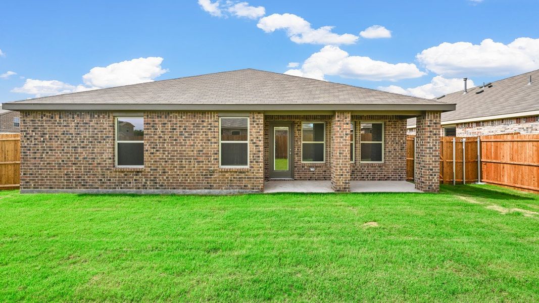 Representative exterior photo of a completed home built from the Brenham by D.R. Horton in Liberty Crossing, Royse City, TX (Image 26). Representative exterior photo of a completed home built from the Brenham by D.R. Horton in Liberty Crossing, Royse City, TX (Image 26).