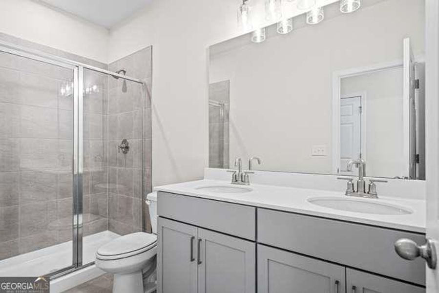 Furnished interior view inside a new home in Wehunt Meadows, Hoschton (Image 5).