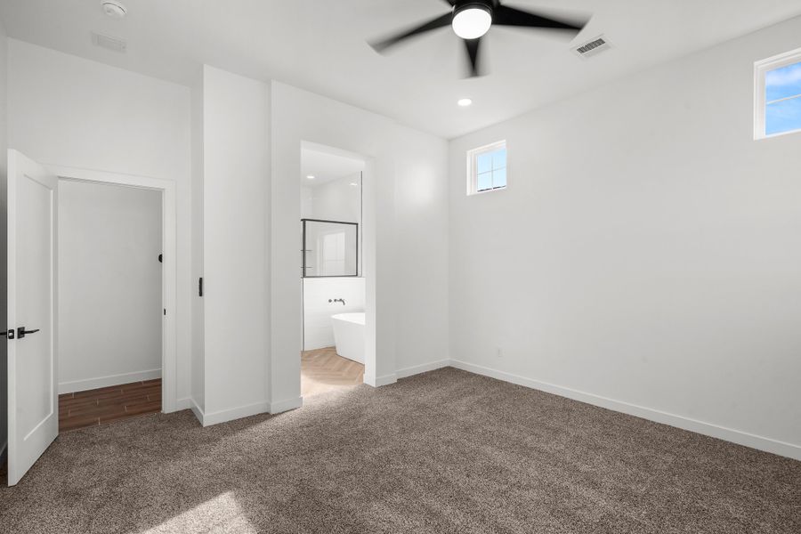 Representative unfurnished interior of a home built from the Torrey Pines 4BDR by LEH. Homes in Painted Sky, El Paso (Image 30). Representative unfurnished interior of a home built from the Torrey Pines 4BDR by LEH. Homes in Painted Sky, El Paso (Image 30).
