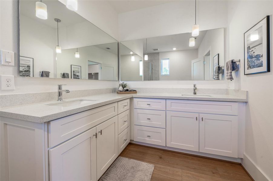 Furnished interior view inside a new home in , Houston (Image 38).