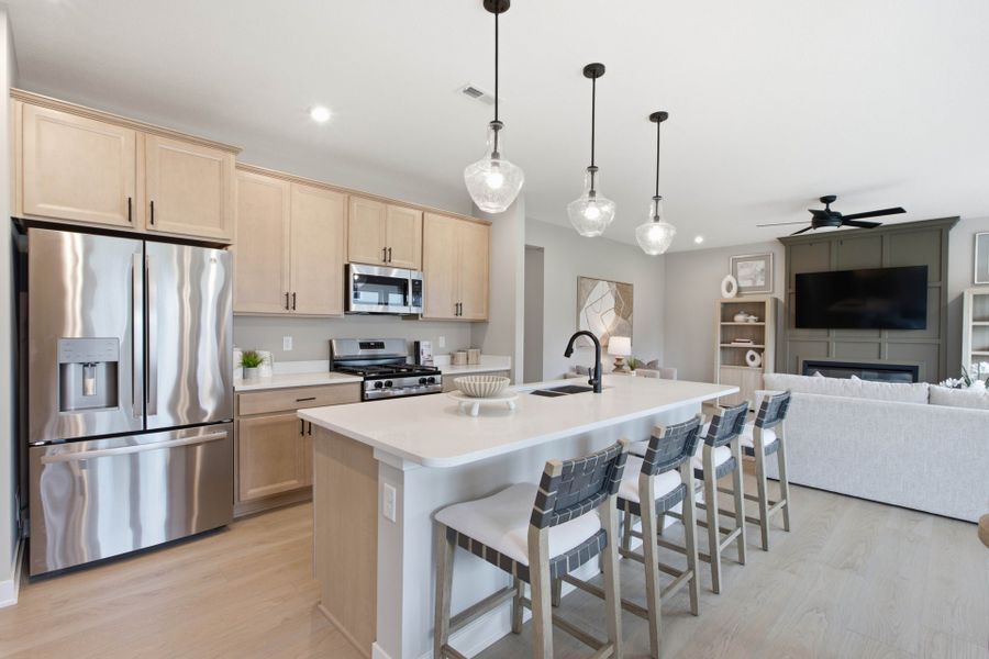 Representative furnished interior of a home built from the Jensen by Fischer Homes in Twin Lakes, Hoschton (Image 11).