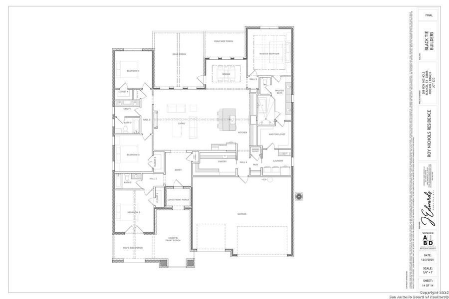 2D floor plan layout of this home in , Blanco, TX (Image 3).
