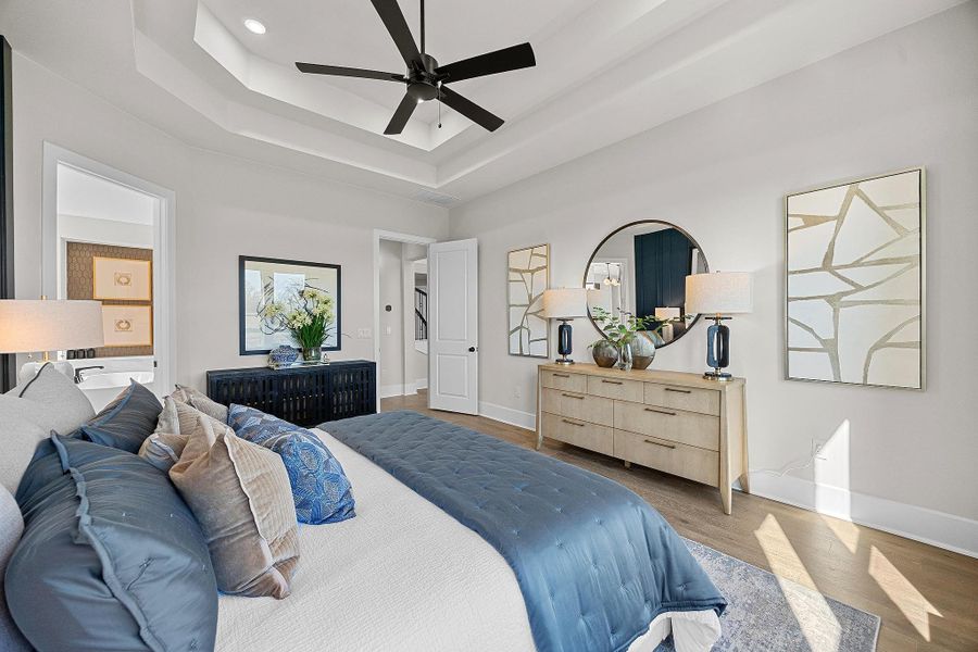 Representative furnished interior of a home built from the The Cameron by Westin Homes in Flora - 60', Hutto (Image 20).