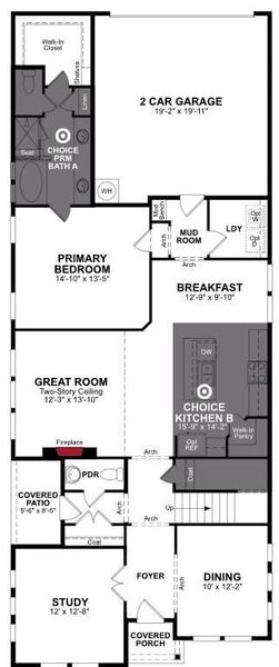 2D floor plan layout of this home in Wildflower Ranch, Fort Worth, TX (Image 4). 2D floor plan layout of this home in Wildflower Ranch, Fort Worth, TX (Image 4).