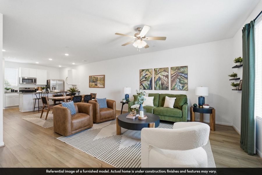 Furnished interior view inside a new home in Municipal Drive Townhomes, Leander (Image 15).
