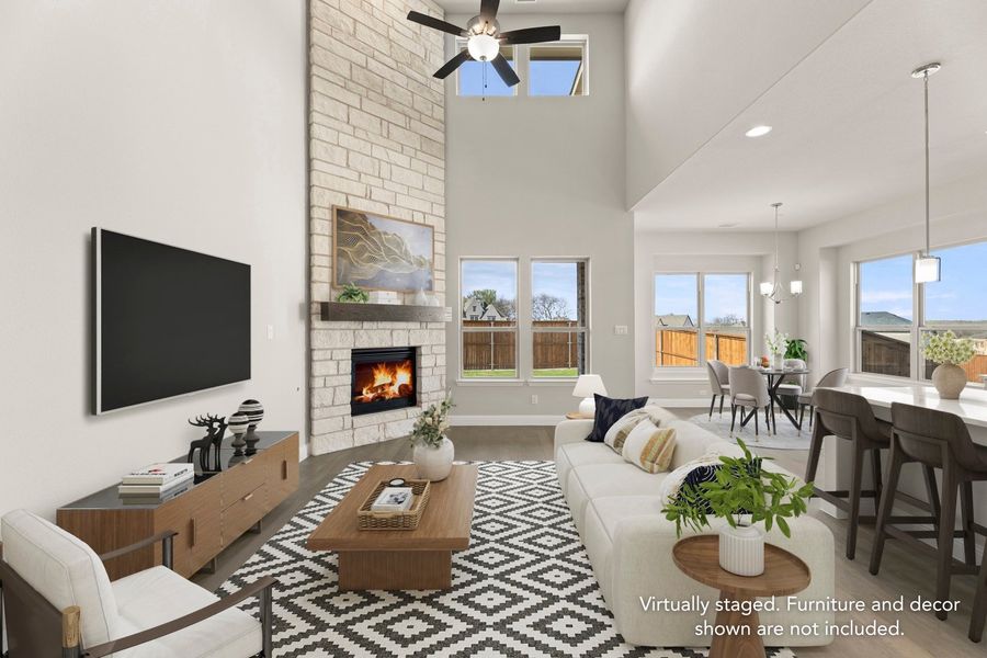 Furnished interior view inside a new home in Providence Cove, McKinney (Image 6).