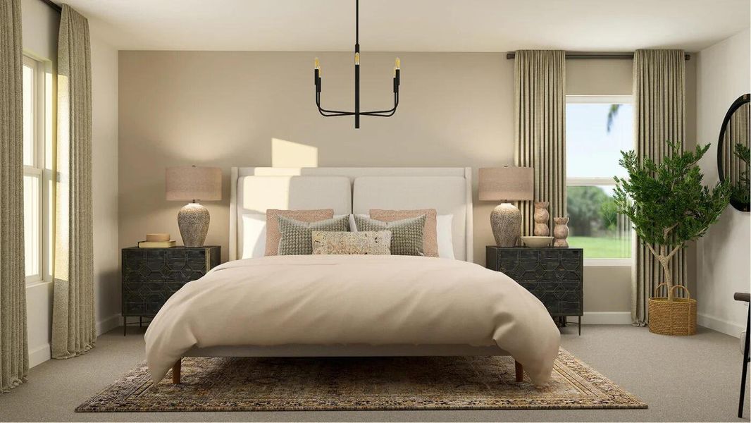 Furnished interior view inside a new home in Glynlea Country Club: The Pinehurst Collection, Port St. Lucie (Image 5).