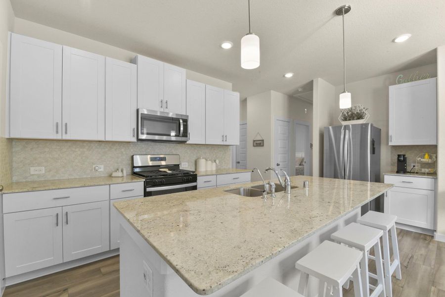 Furnished interior view inside a new home in Harper's Preserve - Traditional Series, Conroe (Image 15).