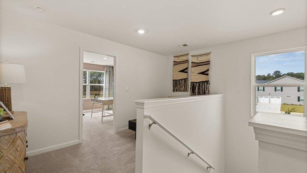 Representative furnished interior of a home built from the Hamlin by D.R. Horton in Oakchase at Hampton, Hampton (Image 16).