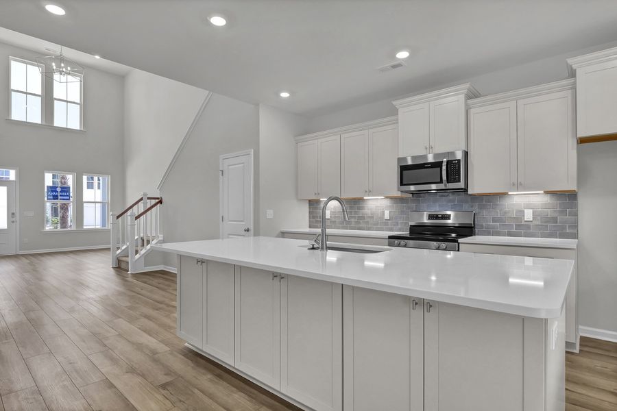 Furnished interior view inside a new home in Grand Park, Leland (Image 6). Furnished interior view inside a new home in Grand Park, Leland (Image 6).