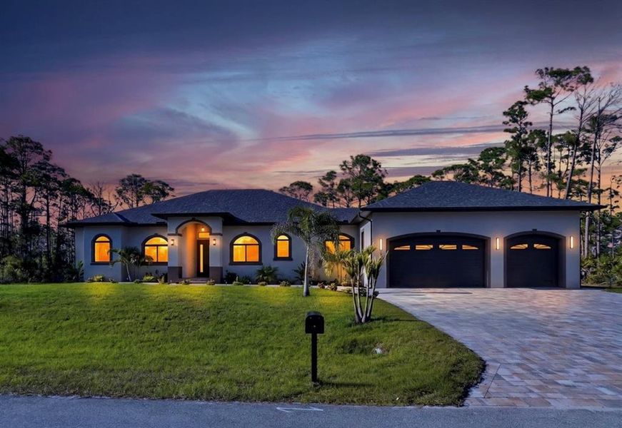 Front exterior of a new home in , Port Charlotte, FL, highlighting curb appeal (Image 29).