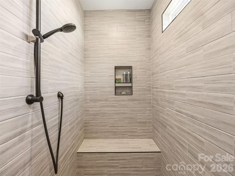tile shower w/ bench tile shower w/ bench
