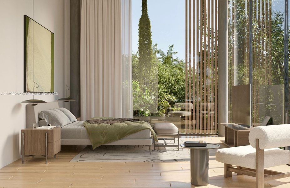 Furnished interior view inside a new home in , Miami (Image 2). Furnished interior view inside a new home in , Miami (Image 2).