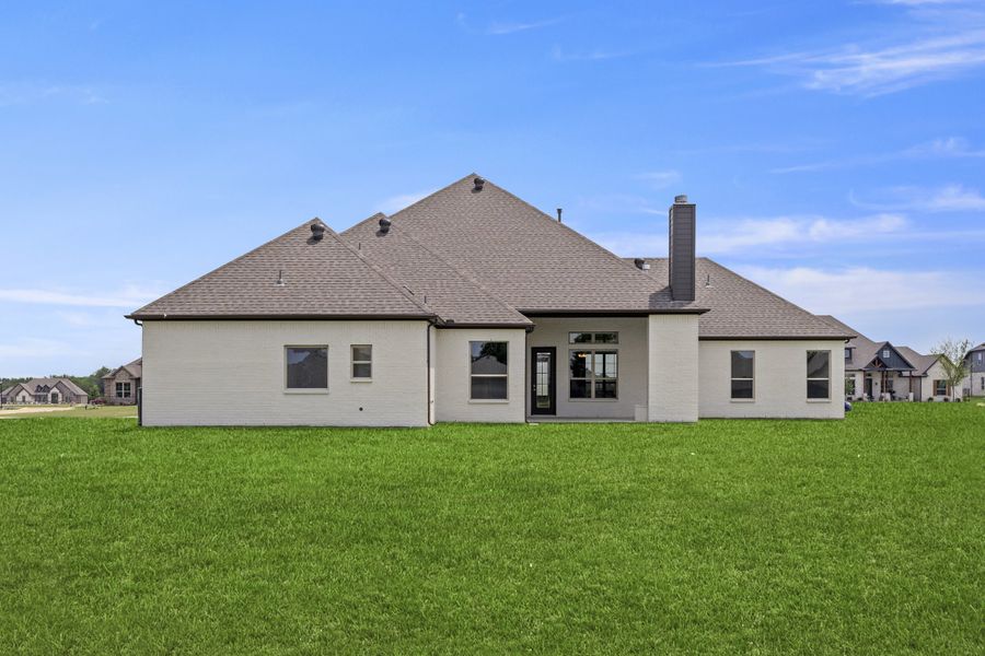 Representative exterior details of a home built from the Wildwood SE by Sandlin Homes in Settler's Glen, New Fairview (Image 3).