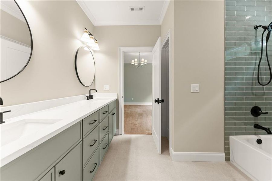 Furnished interior view inside a new home in , Gainesville (Image 19).
