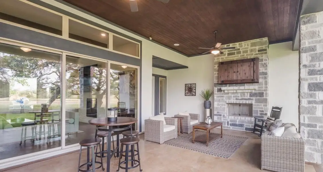 Exterior details and patio area of a home in , Johnson City (Image 3). Exterior details and patio area of a home in , Johnson City (Image 3).