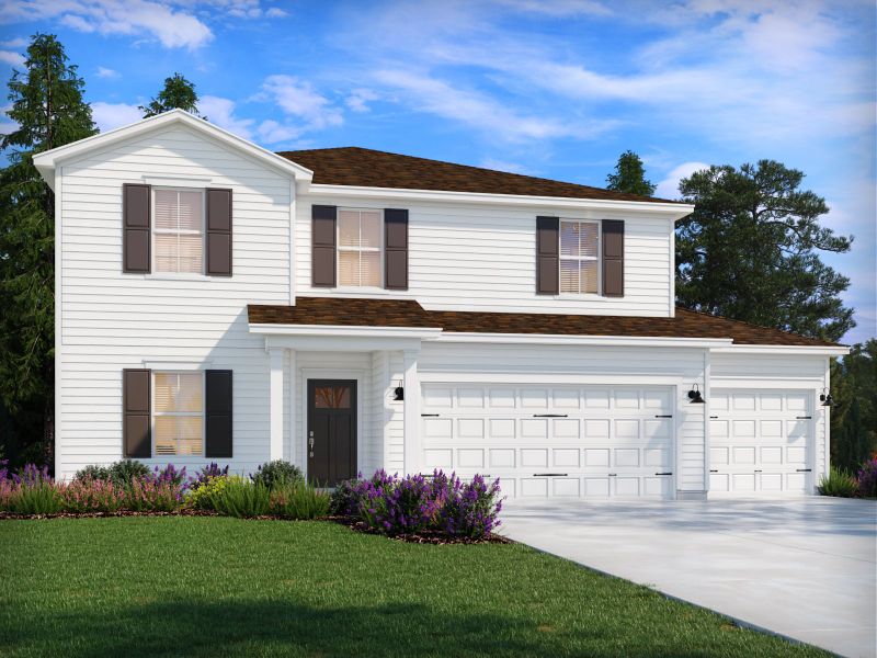 Representative exterior photo of a completed home built from the Chatham by Meritage Homes in Briarcreek - Bronze Series, Cane Ridge, TN (Image 2).