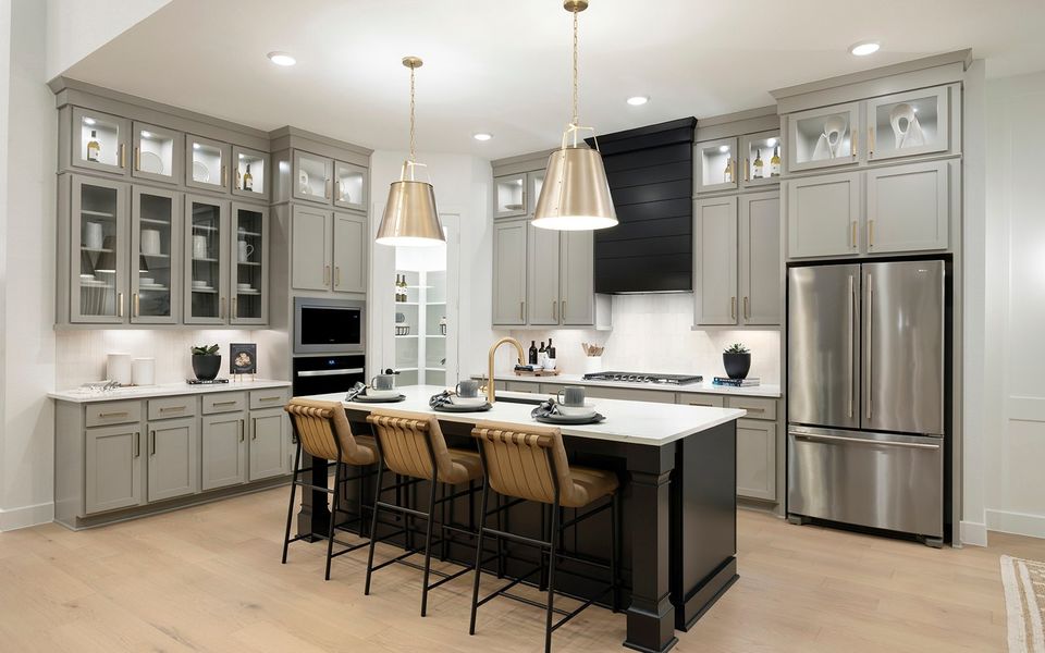 Representative furnished interior of a home built from the Lawrence by Brookfield Residential in Elyson, Katy (Image 6).