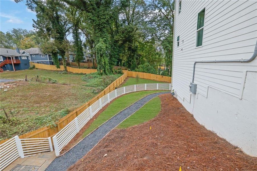 Exterior details and patio area of a home in , Atlanta (Image 34).