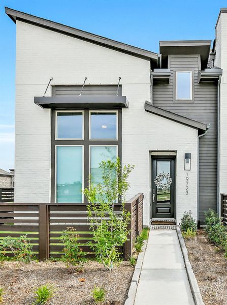 Exterior details and patio area of a home in Bridgeland, Cypress (Image 3). Exterior details and patio area of a home in Bridgeland, Cypress (Image 3).
