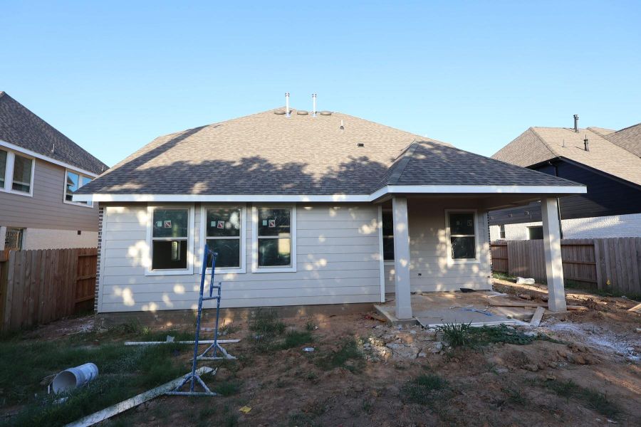 Covered patio in the backyard - still under construction! Covered patio in the backyard - still under construction!