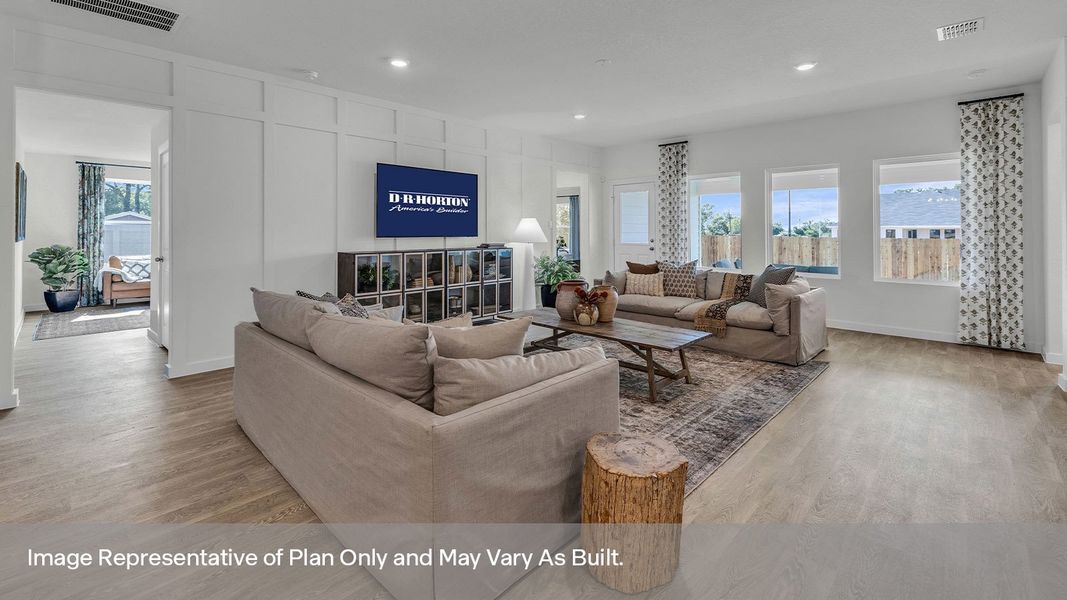 Furnished interior view inside a new home in Sonoma Oaks, Fredericksburg (Image 6).