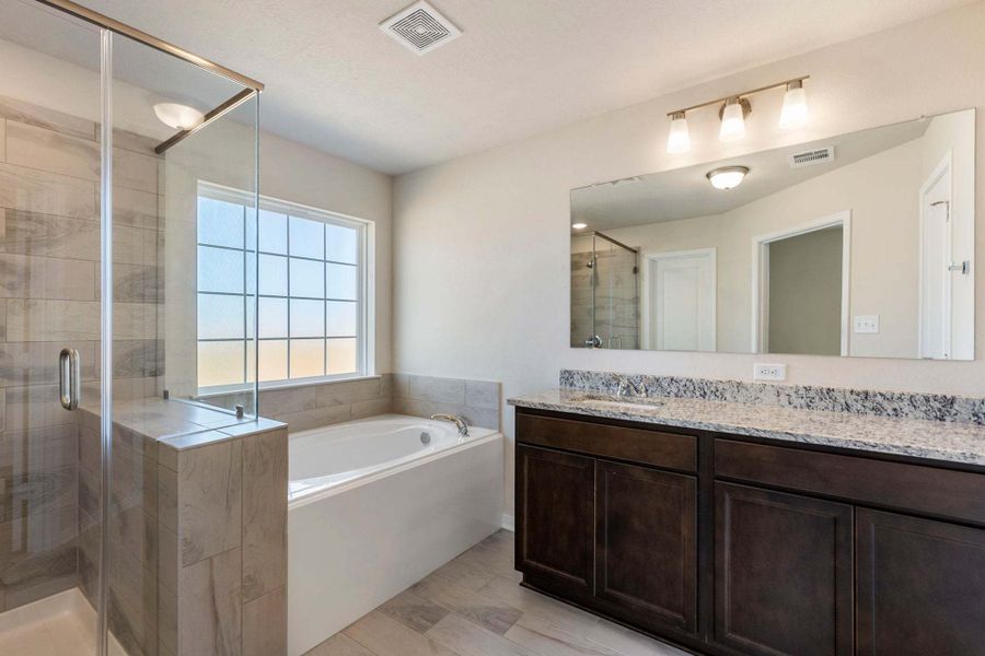 2D floor plan layout for the The 1443 by Stylecraft Builders in Sterling Ridge, Huntsville, TX (Image 23).