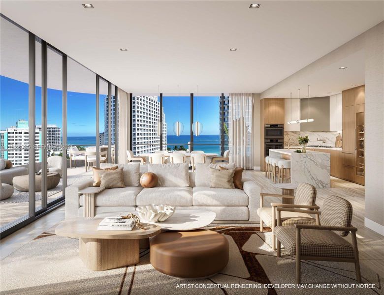 Furnished interior view inside a new home in , Fort Lauderdale (Image 15). Furnished interior view inside a new home in , Fort Lauderdale (Image 15).