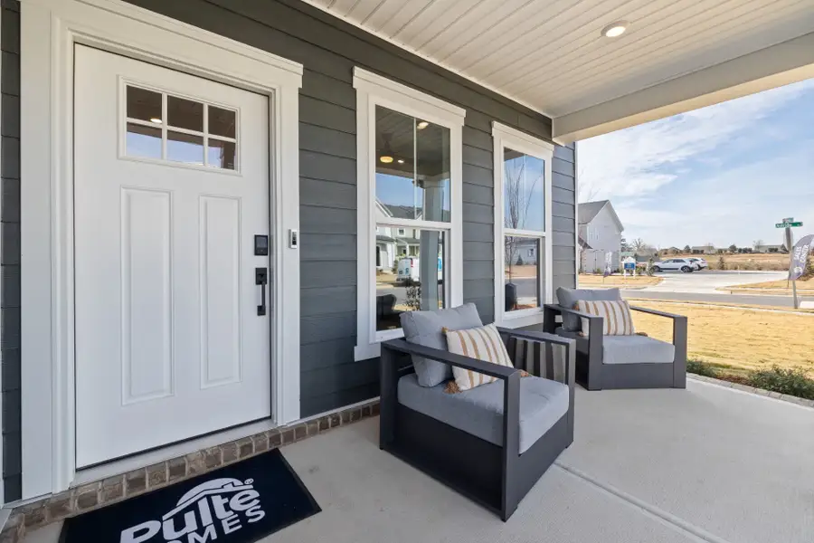 Representative exterior details of a home built from the Ramblewood by Pulte Homes in Brio, Knightdale (Image 4). Representative exterior details of a home built from the Ramblewood by Pulte Homes in Brio, Knightdale (Image 4).