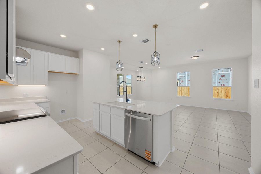 Furnished interior view inside a new home in Mustang Valley, Manor (Image 8).